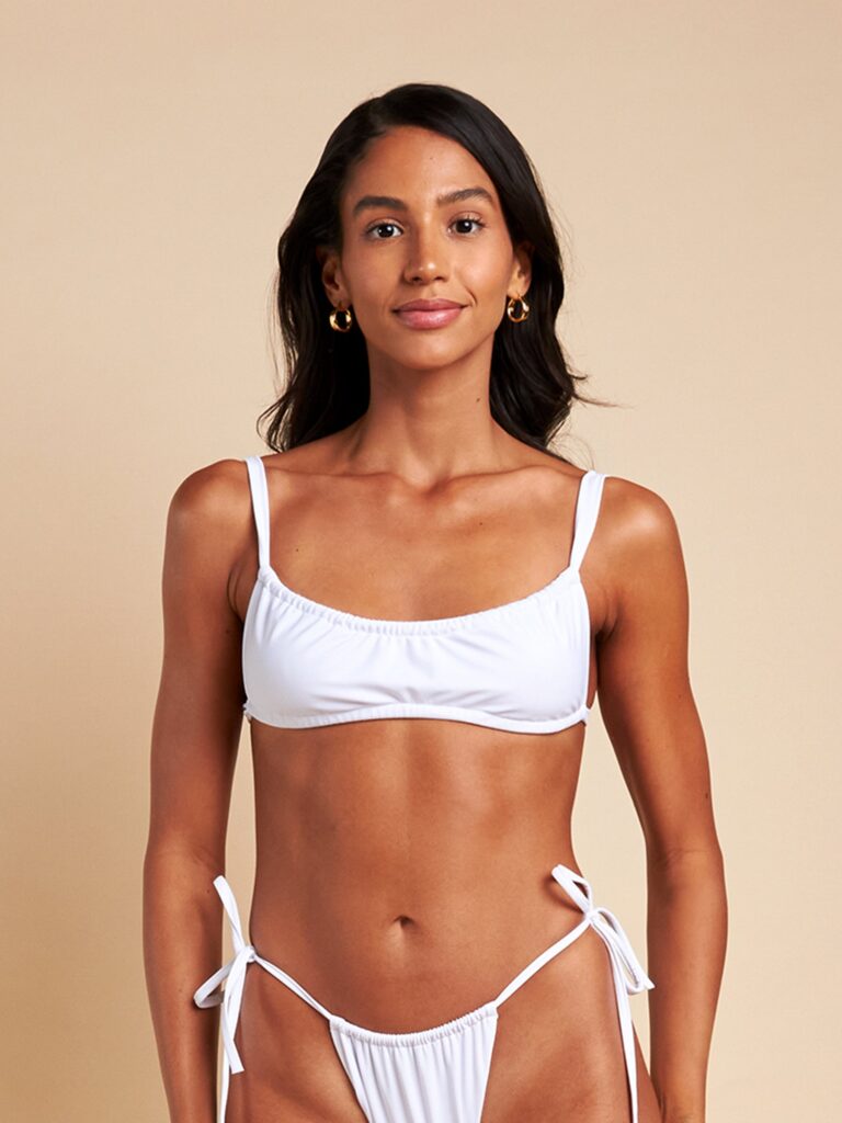 The Avery Bikini Top in Cloud Nine