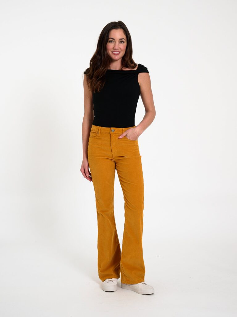 Bombshell Bell Corduroy in Mustard